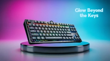 Free Gaming Keyboard RGB Background Template to Edit Online