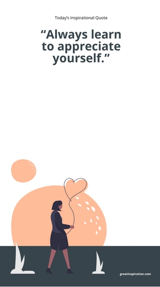 Free Inspirational Quote Snapchat Geofilter Template to Edit Online