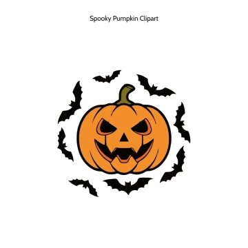 Free Spooky Pumpkin Vector Clipart (PNG, SVG) to Edit Online