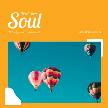 Free Travel Quote Linkedin Post Template to Edit Online