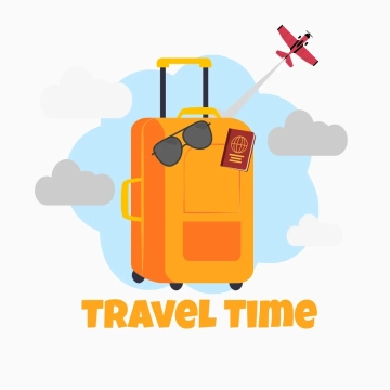 Free Travel Cute Clip Art Template to Edit Online