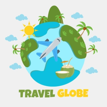 Free Travel Globe Clip Art Template to Edit Online