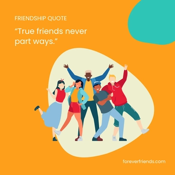 Free Friendship Quote Instagram Post Template to Edit Online