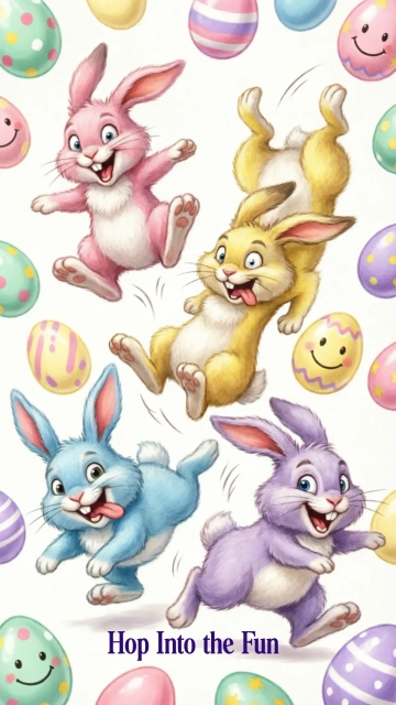 Free Funny Easter Background Template to Edit Online