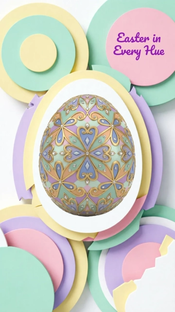 Free Abstract Easter Background Template to Edit Online