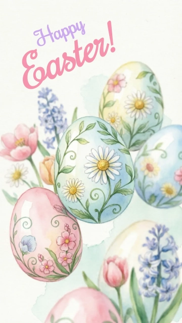 Free Easter Art Background Template to Edit Online