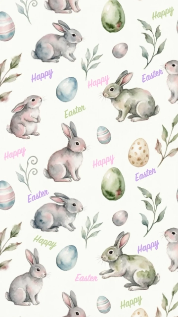 Free Seamless Watercolor Easter Background Template to Edit Online