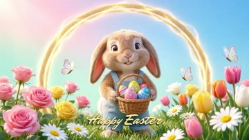 Free Colorful Easter Background Template to Edit Online