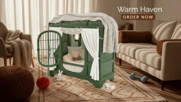 Free Pet Cozy Cage Background Template to Edit Online