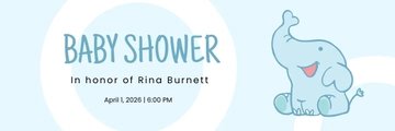 Free Baby Shower Email Header Template to Edit Online