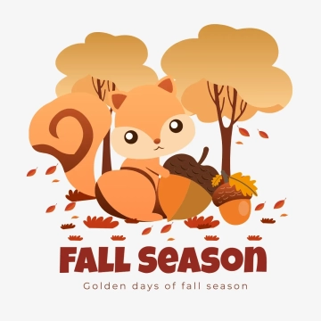 Free Early Fall Season Clip Art Template to Edit Online