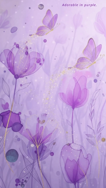 Free Cute Purple Background Template to Edit Online