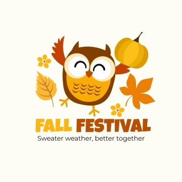 Free Fall Festival Cute Clip Art Template to Edit Online