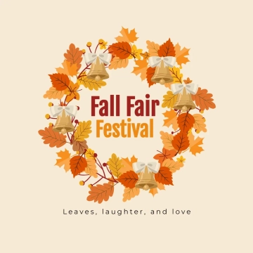 Free Fall Festival Fair Clip Art Template to Edit Online