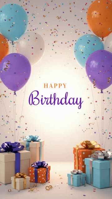 Birthday Digital Background Template