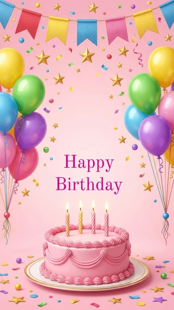 Free Birthday Wallpaper Background Template to Edit Online