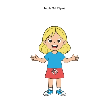 Free Blode Girl Vector Clipart (PNG, SVG) to Edit Online