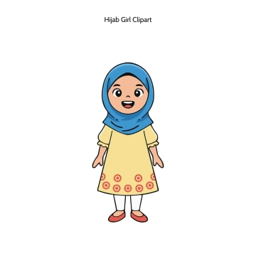 Free Hijab Girl Vector Clipart (PNG, SVG) to Edit Online