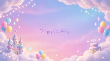 Free Fairy Tale Birthday Background Template to Edit Online