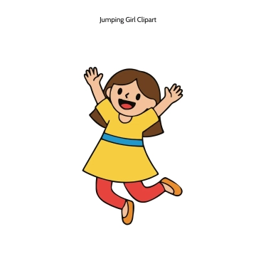 Free Jumping Girl Vector Clipart (PNG, SVG) to Edit Online