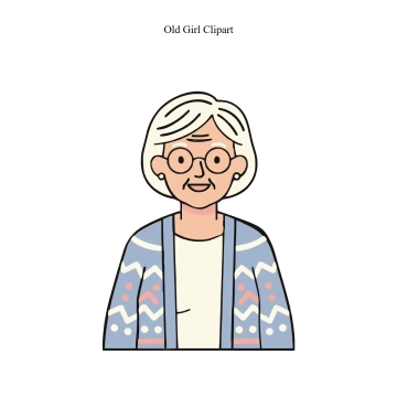 Free Old Girl Vector Clipart (PNG, SVG) to Edit Online