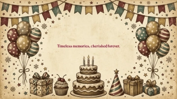 Free Vintage Birthday Background Template to Edit Online