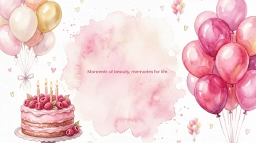 Free Aesthetic Birthday Background Template to Edit Online