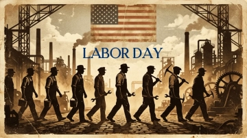Free Vintage Labor Day Background Template to Edit Online