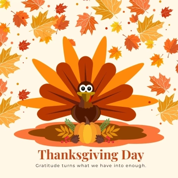 Free Thanksgiving Day Graphic Clip Art Template to Edit Online