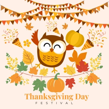 Free Thanksgiving Day Festival Clip Art Template to Edit Online