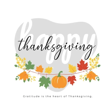 Free Thanksgiving Day Minimalist Clip Art Template to Edit Online