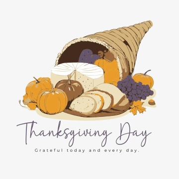Free Thanksgiving Day Vintage Clip Art Template to Edit Online