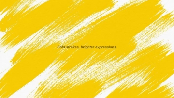 Free Yellow Brush Stroke Background Template to Edit Online