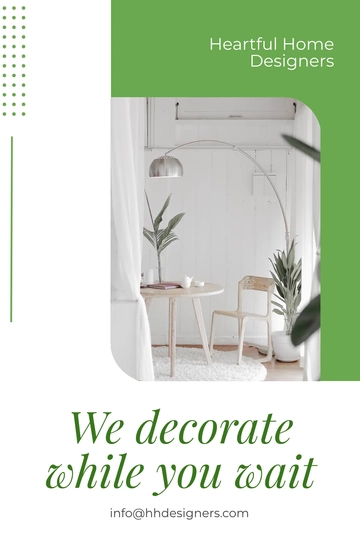 Free Home Decoration Pinterest Ad Template to Edit Online