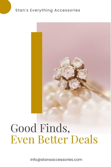 Free Accessories Pinterest Ad Template to Edit Online