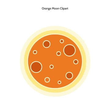 Free Orange Moon Vector Clipart (PNG, SVG) to Edit Online