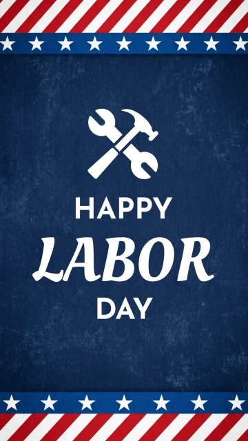 Free Bold Typography Labor Day Background Template to Edit Online