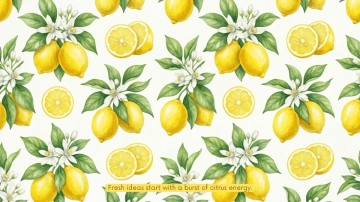 Free Fresh Citrus Yellow Background Template to Edit Online