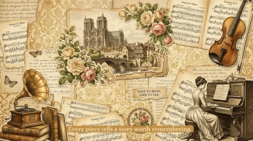Free Vintage Collage Art Background Template to Edit Online