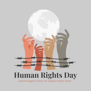 Free Human Rights Day Clip Art Template to Edit Online