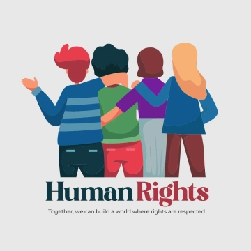 Free Human Rights Day People Clip Art Template to Edit Online