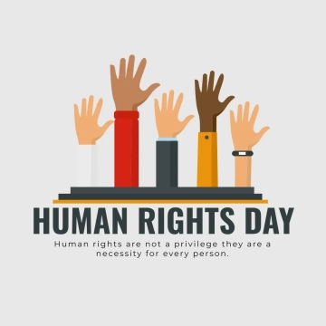 Free Human Rights Day Logo Clip Art Template to Edit Online