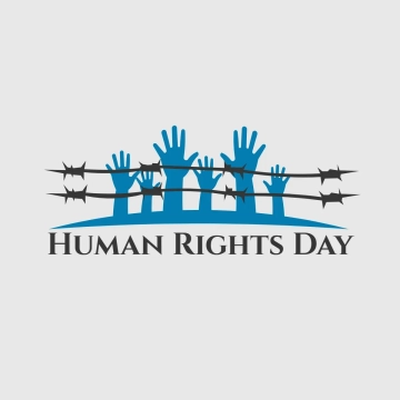 Free Human Rights Day Simple Clip Art Template to Edit Online