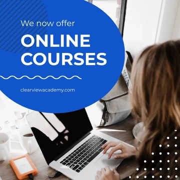 Free Online Course Facebook Carousel Ad Template to Edit Online