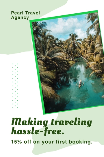 Free Travel Agency Pinterest Ad Template to Edit Online
