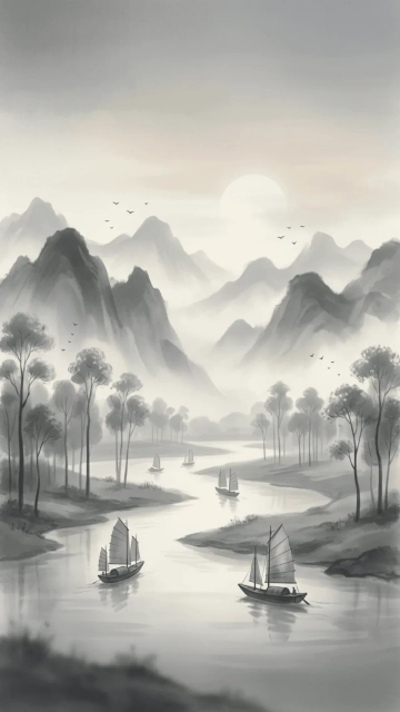Free Vintage Ink Wash Background Template to Edit Online