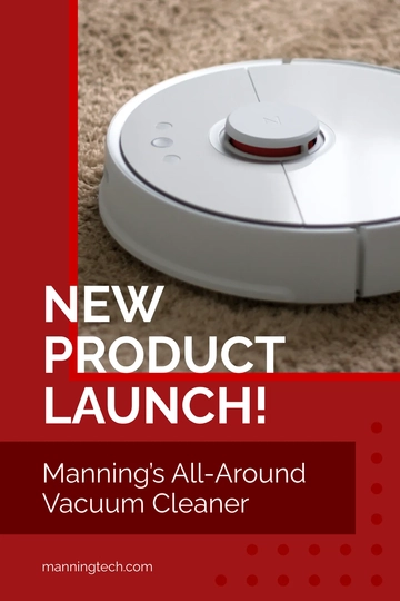 Free New Product Launch Pinterest Ad Template to Edit Online