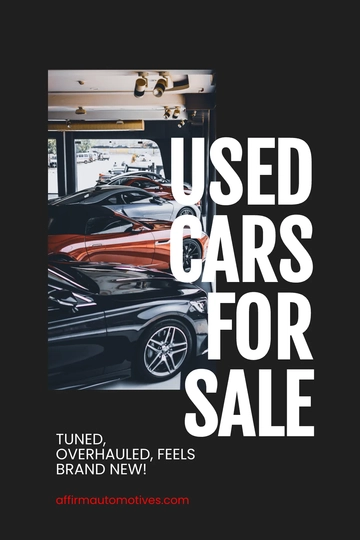 Free Automotive Pinterest Ad Template to Edit Online