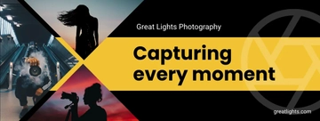 Free Photographer Facebook Cover Template to Edit Online