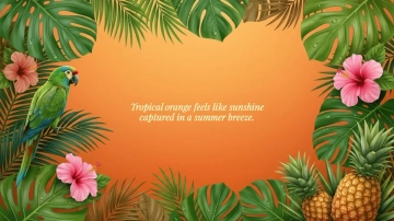 Free Tropical Orange Background Template to Edit Online